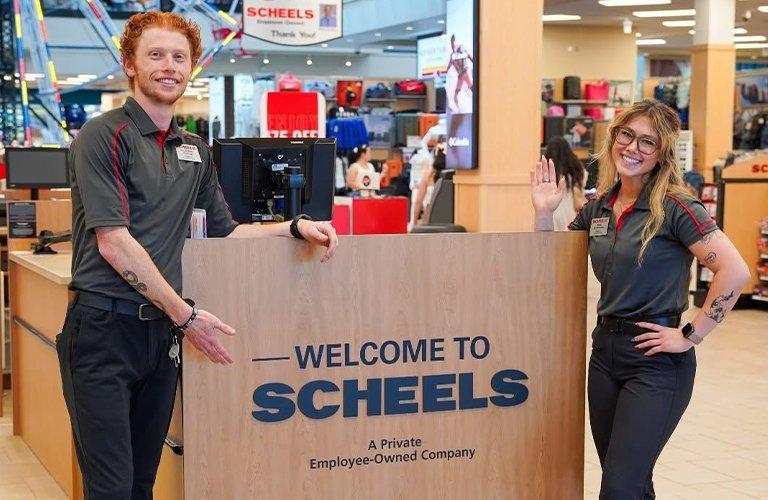 Scheels associate wearing sunglasses