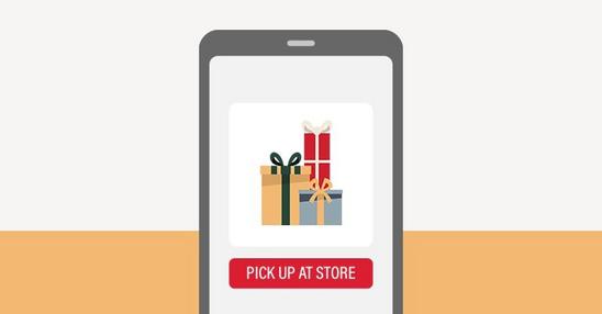 Pick up in store; phone icon