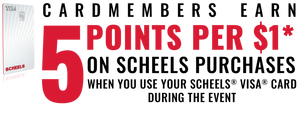 All Cardmembers Earn 5 Points* Per $1 on Scheels Purchases
