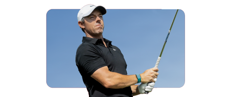 Image of golfer wearing WHOOP 