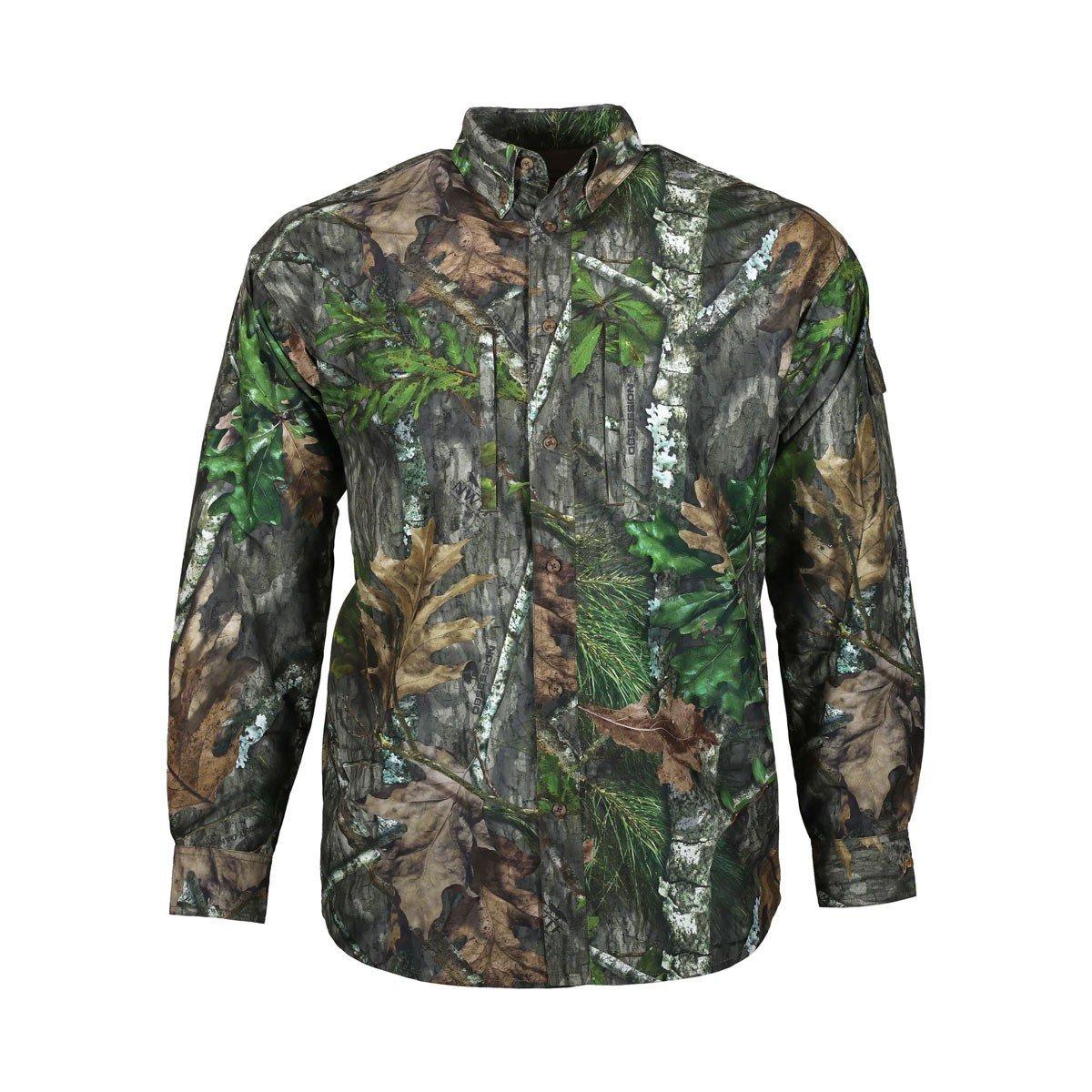 Men's Gamehide ElimiTick Insect Repellent Ultra Lite Long Sleeve Button Up Shirt - Gamehide