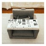 Wonder & Wise Happy Day (B&W) Square Chair - Thumbnail 2 of 5