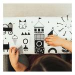 Wonder & Wise Happy Day (B&W) Square Chair - Thumbnail 4 of 5