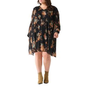 Women's Dex Clothing Plus Size Pleated Dress