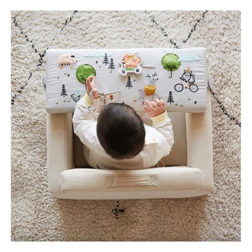 Wonder & Wise Rolling Along (Neutral) Square Chair - Primary Image