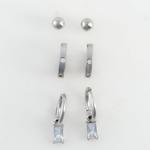Narelle Charm Hoop Trio Earrings - Thumbnail 2 of 3