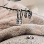 Narelle Charm Hoop Trio Earrings - Thumbnail 3 of 3