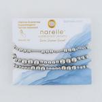 Women's Narelle Waterproof Stretch Graduated Ball Bracelet Set - Thumbnail 2 of 3