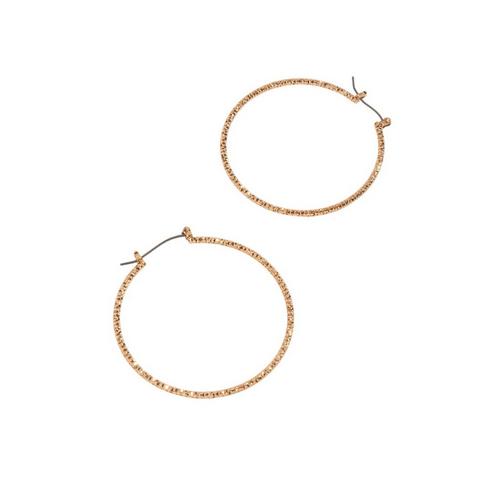 Howards Large Textured Hoop Earrings - Primary Image