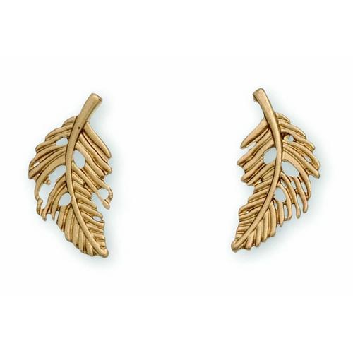 Howards Feather Gold Earrings - Primary Image