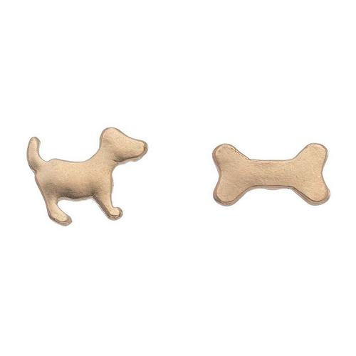 Howards Dog and Bone Gold Earrings - Primary Image