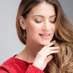 Howards Holiday Wire Wrapped Tree Beaded Earrings - Thumbnail 2 of 2