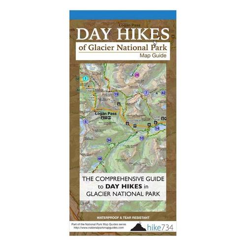 Hike 734 Day Hikes of Glacier National Park Map Guide - Primary Image