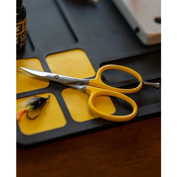 Loon Outdoors Tungsten Carbide Curved All Purpose Scissors w/ Precision Peg