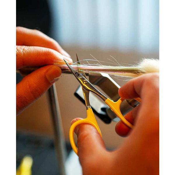 Loon Outdoors Tungsten Carbide Curved Micro Tip Scissors w/ Precision Peg