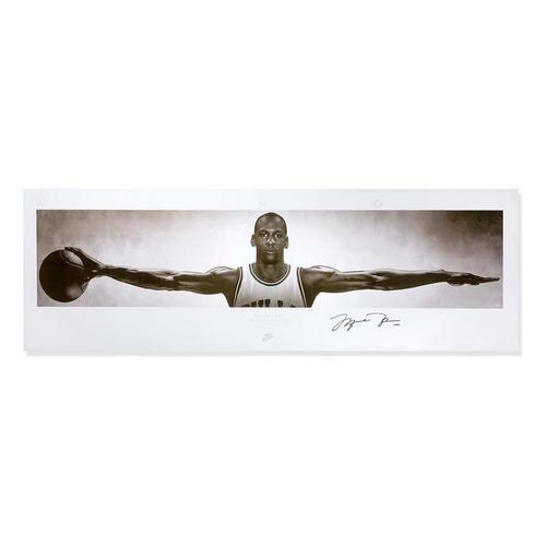 Michael Jordan Autographed Wings Print - Primary Image