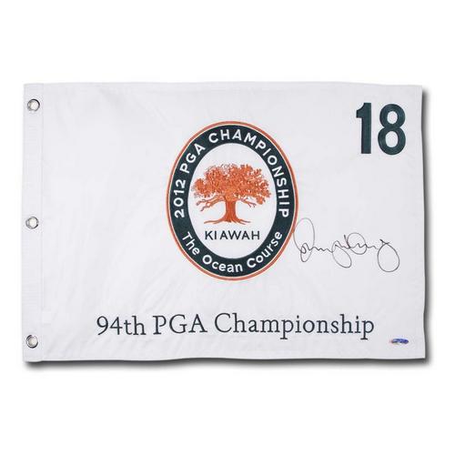 Rory McIlroy Autographed 2012 PGA Championship Embroidered Pin Flag - Primary Image