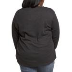 Women's North River Plus Size Waffle Long Sleeve V-Neck Henley - Thumbnail 3 of 3