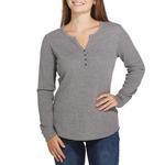 Women's North River Maury Waffle Long Sleeve V-Neck Henley - Thumbnail 1 of 3