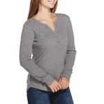 Women's North River Maury Waffle Long Sleeve V-Neck Henley - Thumbnail 2 of 3