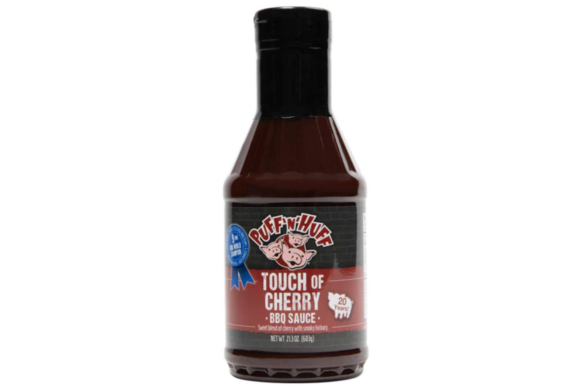 Three Little Pigs Puff N' Huff Touch of Cherry BBQ Sauce - Three Little Pigs