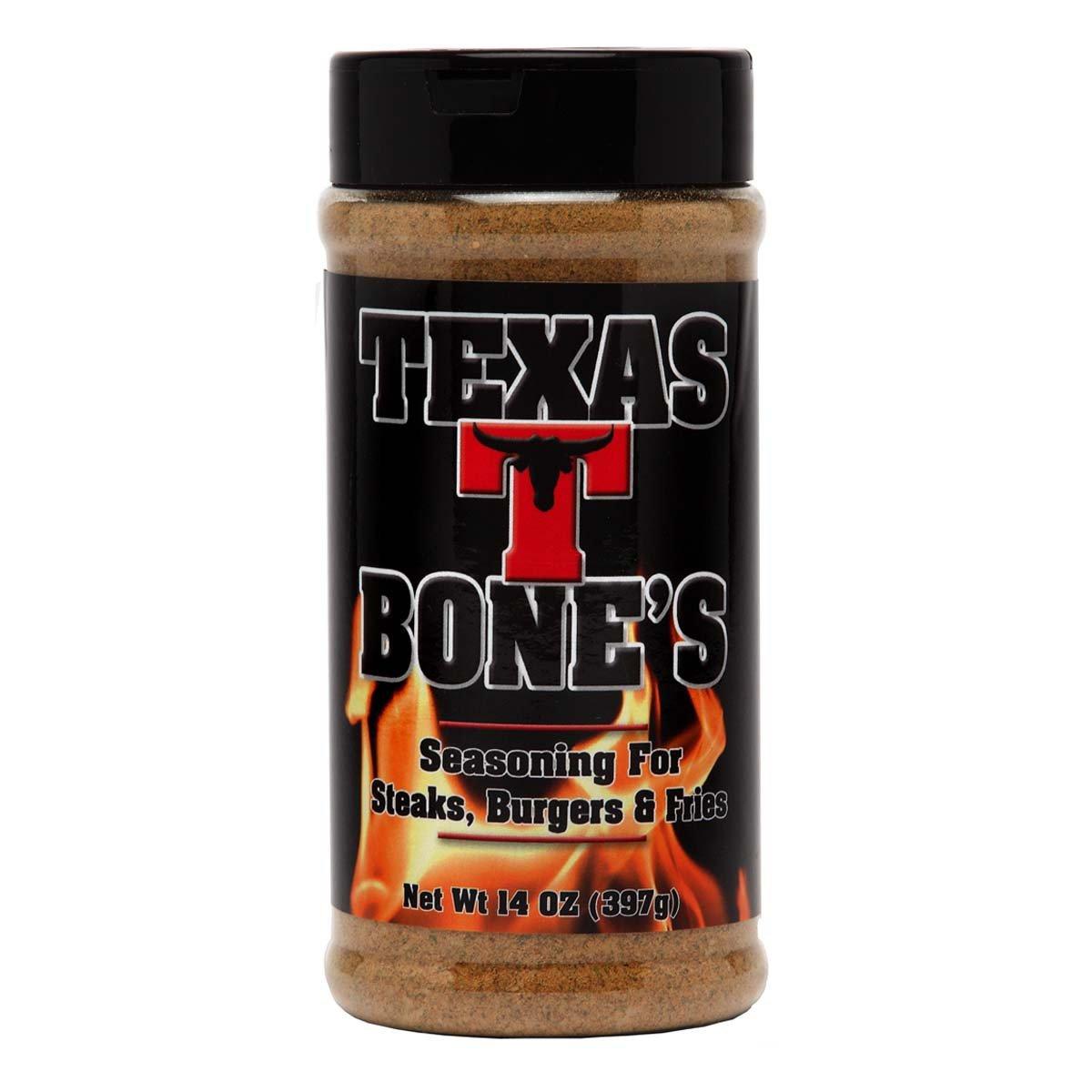 Texas T-Bone's Seasoning for Steaks, Burgers and Fries - Texas T-Bone's