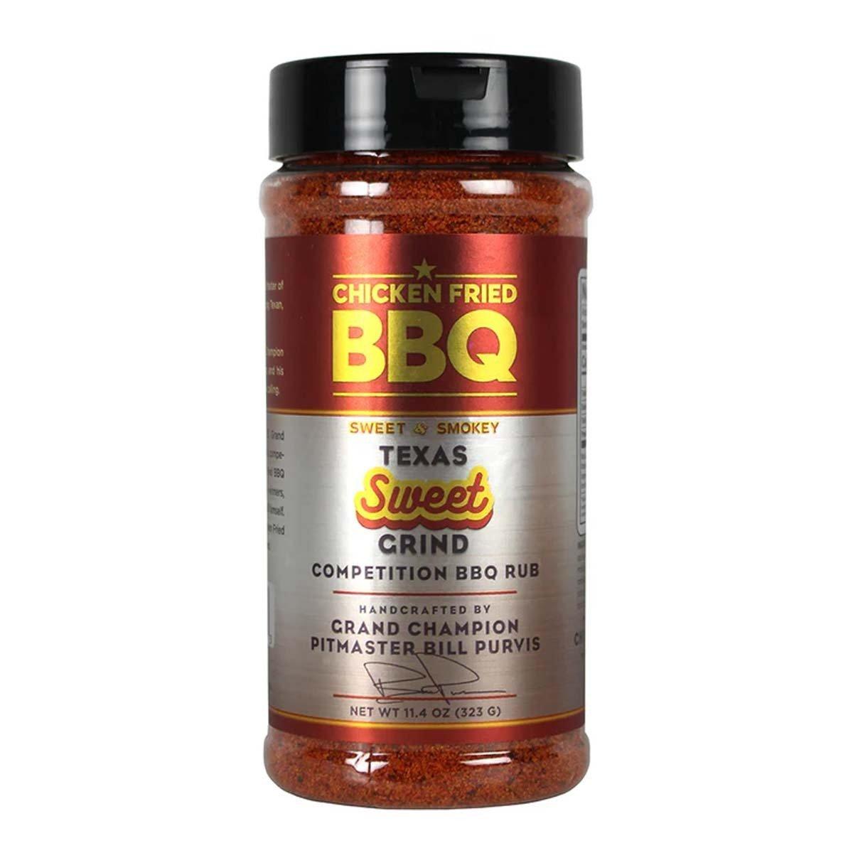 Old World Spices Chicken Fried BBQ Texas Sweet Grind Competition BBQ Rub 11.4 Oz - Old World Spices