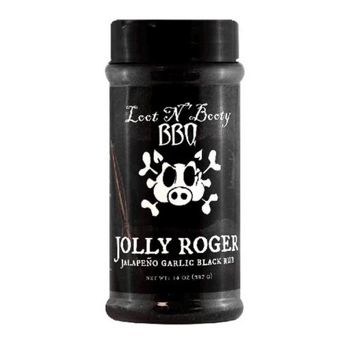 Loot N' Booty BBQ Jolly Roger Jalapeno Garlic Black Rub - Primary Image