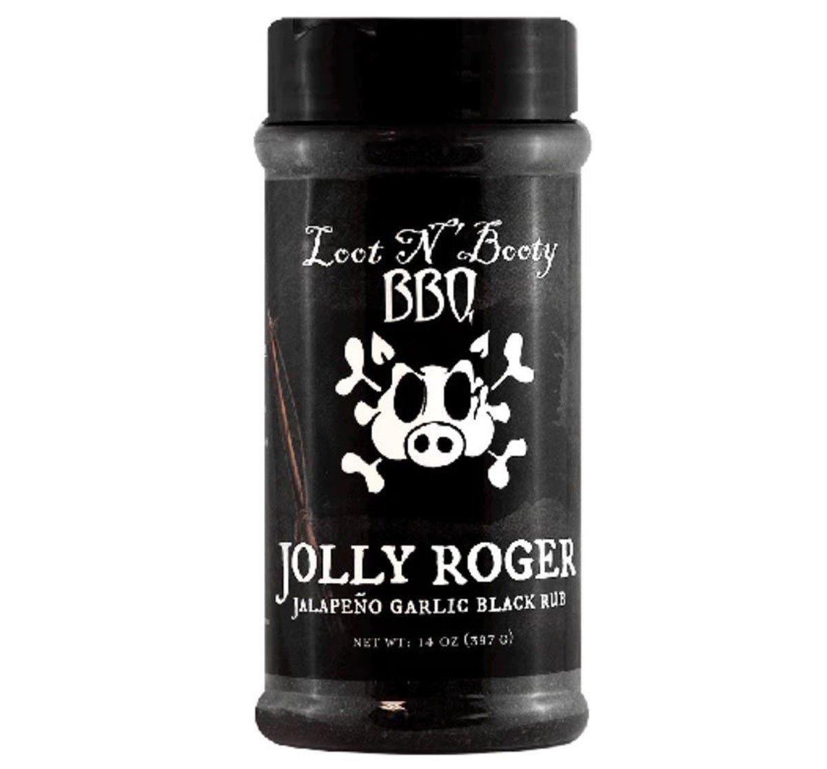 Loot N' Booty BBQ Jolly Roger Jalapeno Garlic Black Rub - Loot N' Booty BBQ
