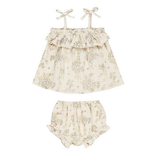 Baby Girls' Rylee + Cru Ruffle Tube Top Tank Top and Shorts Set - Primary Image