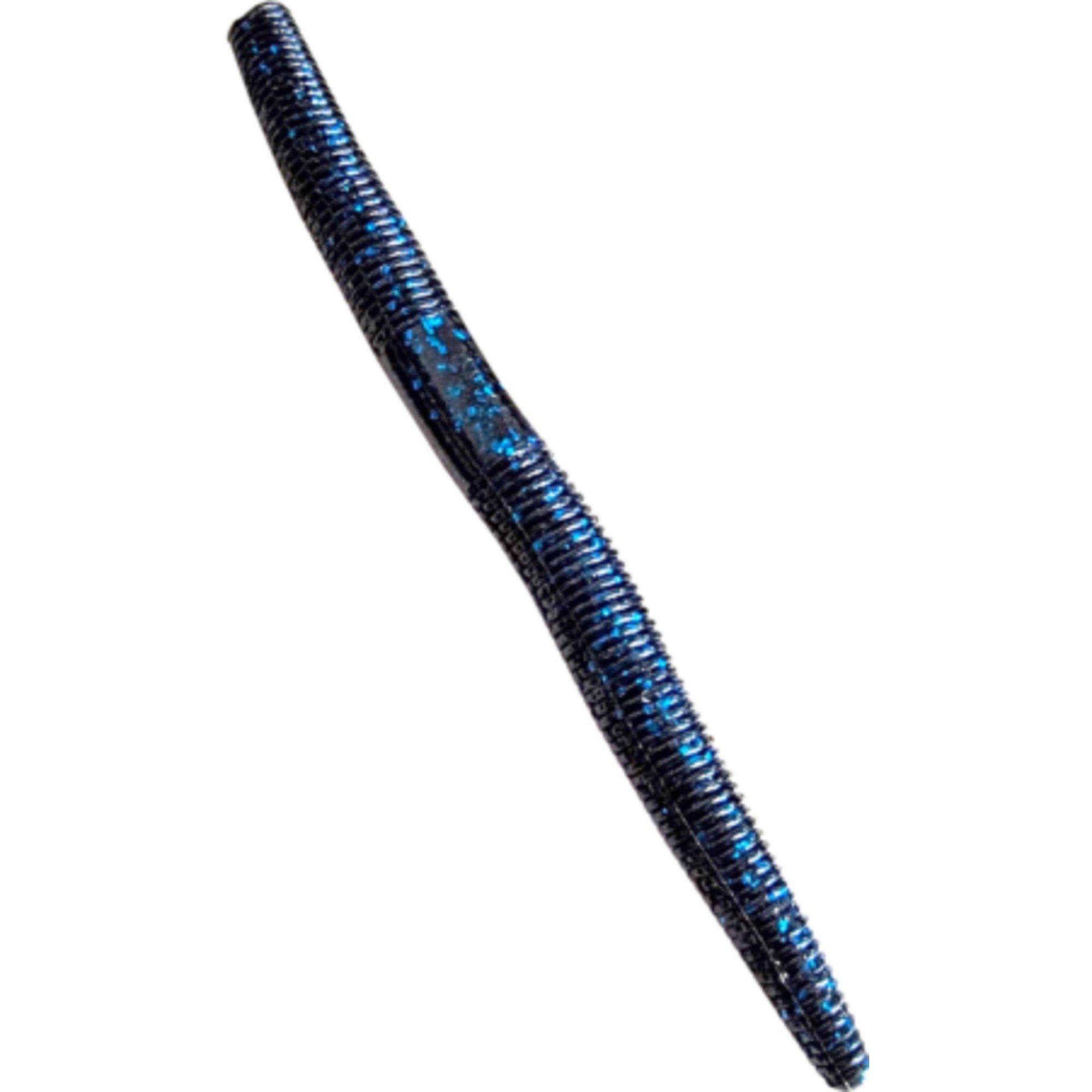 6867::Black/Blue Flake - Salt Sinker Worm