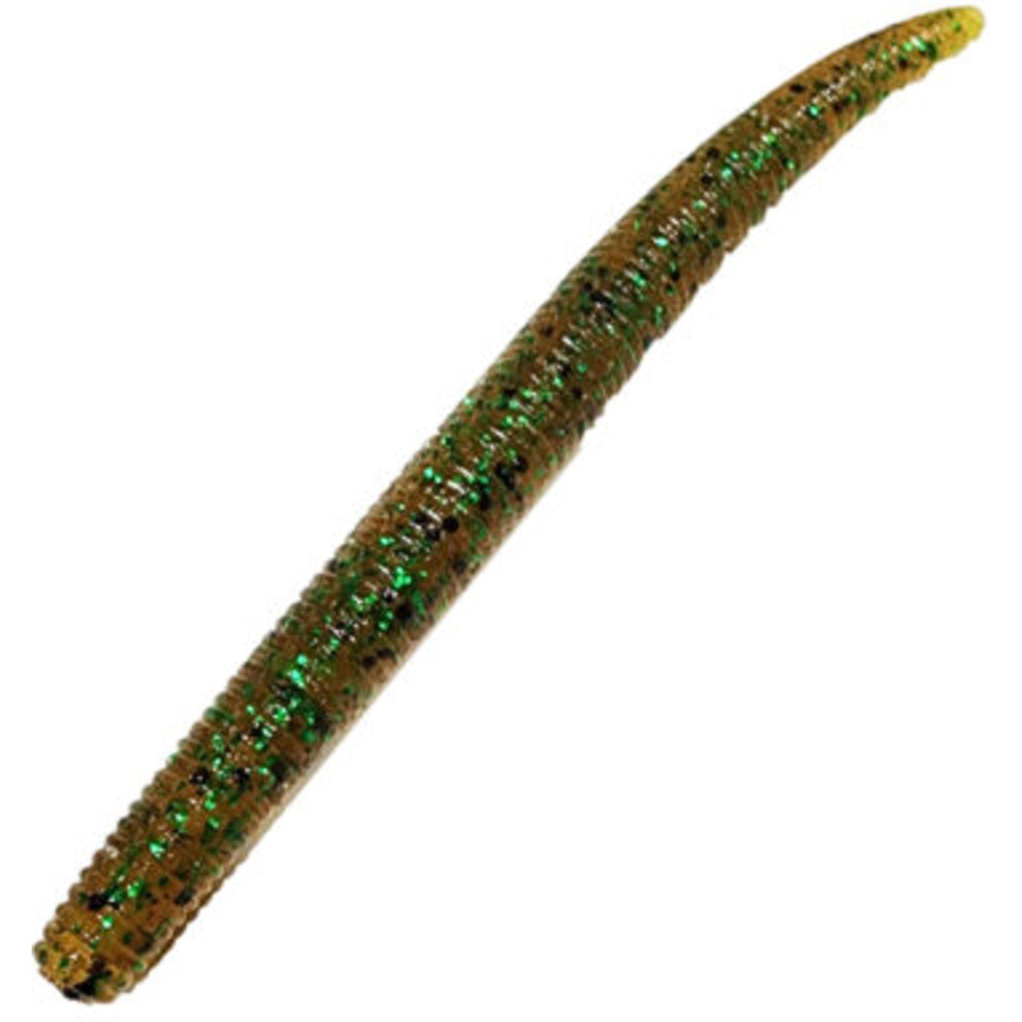 Root Beer Green - Finesse Rig Worm