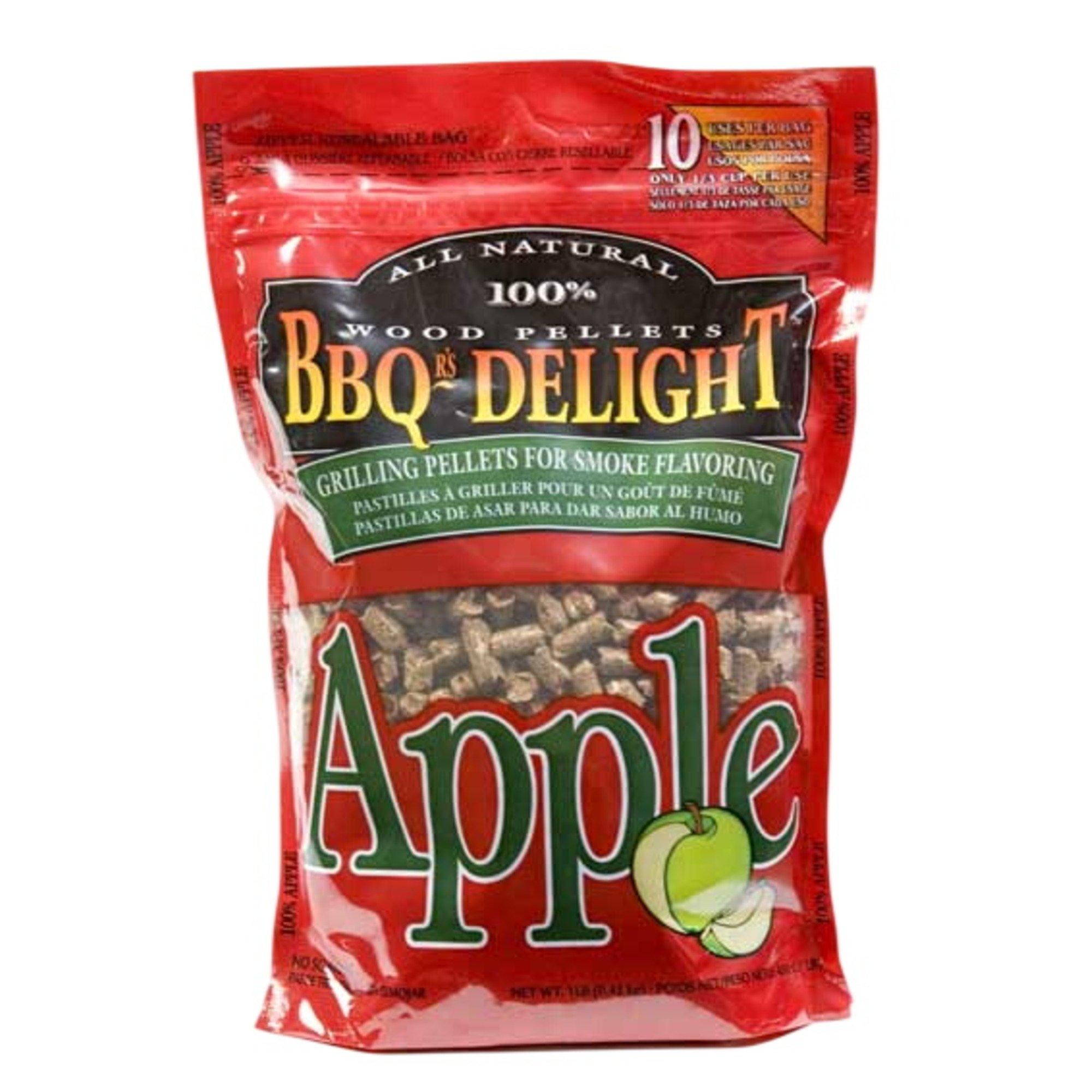 BBQr's Delight Apple Wood Pellets 1 lb. Bag - BBQr's Delight