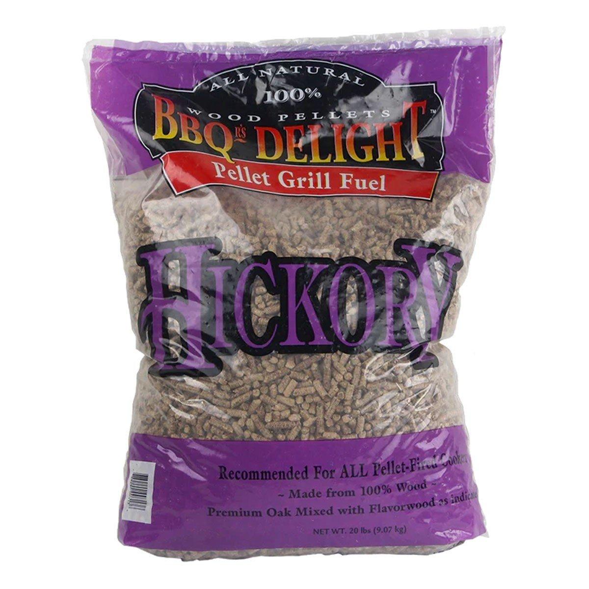BBQr's Delight Hickory Flavor BBQ Wood Pellets 20lb Bag - BBQr's Delight