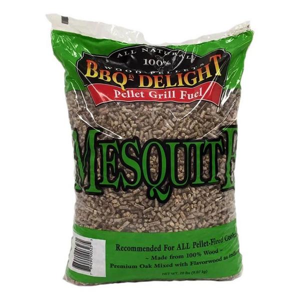 BBQr's Delight Mesquite Flavor BBQ Wood Pellets 20lb Bag