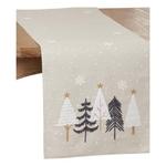 Saro Trading Co. Embroidered Christmas Tree Runner - Thumbnail 1 of 4
