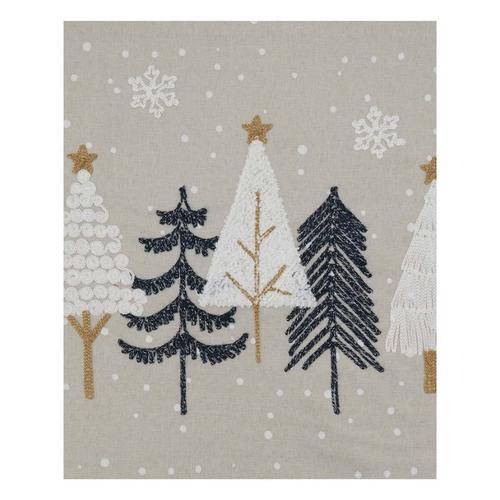 Saro Trading Co. Embroidered Christmas Tree Runner - Primary Image