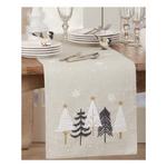 Saro Trading Co. Embroidered Christmas Tree Runner - Thumbnail 4 of 4