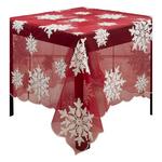 Saro Trading Co. Beaded and Embroidered Snowflake Topper - Thumbnail 1 of 3