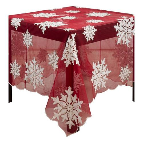 Saro Trading Co. Beaded and Embroidered Snowflake Topper - Primary Image