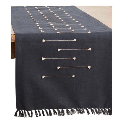 Saro Trading Co. Fringe Line Runner - Primary Image