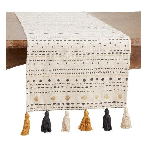 Saro Trading Co. Printed Diamond Dash Runner - Primary Image