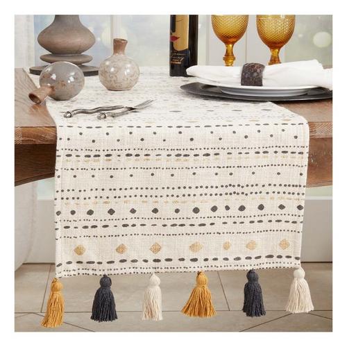 Saro Trading Co. Printed Diamond Dash Runner - Primary Image