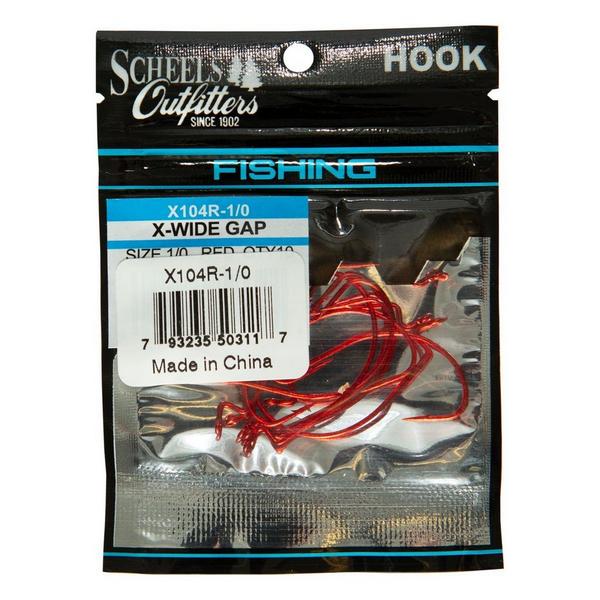 SCHEELS OUTFITTERS X-Wide Gap Hooks 10 Pack