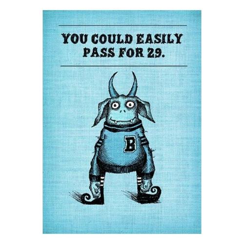 Bald Guy Greetings Easily Pass for 29 Card - Primary Image