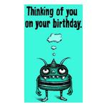 Bald Guy Greetings Not Obsessing Card - Thumbnail 1 of 2