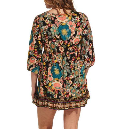 Women's Angie Babydoll 3/4 Sleeve Dress - Primary Image