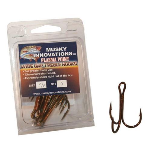Musky Innovations Plasma Point Hooks 5 Pack - Primary Image