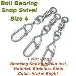 Torpedo Premium Ball Bearing Snap Swivels - Thumbnail 2 of 6