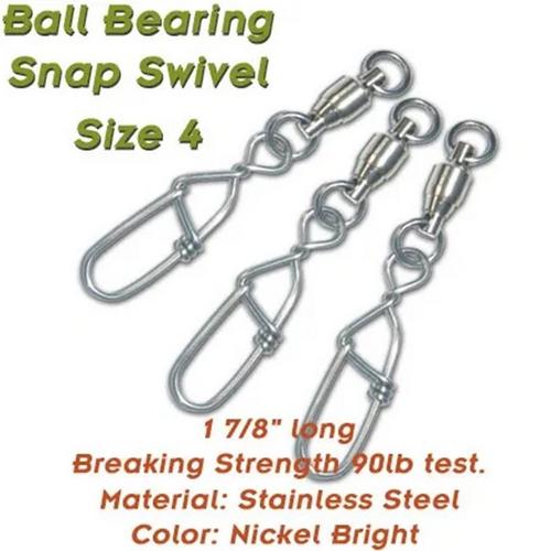 Torpedo Premium Ball Bearing Snap Swivels - Primary Image